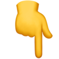 Pointing Down Emoji